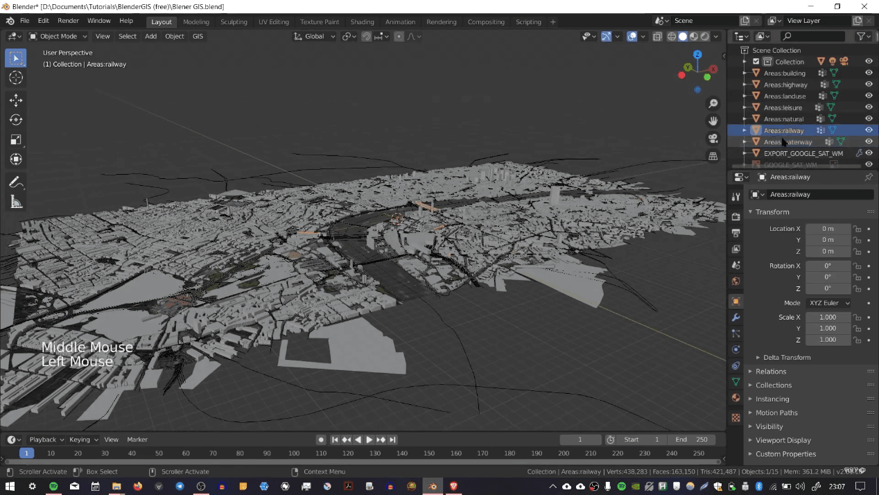 3D модель города